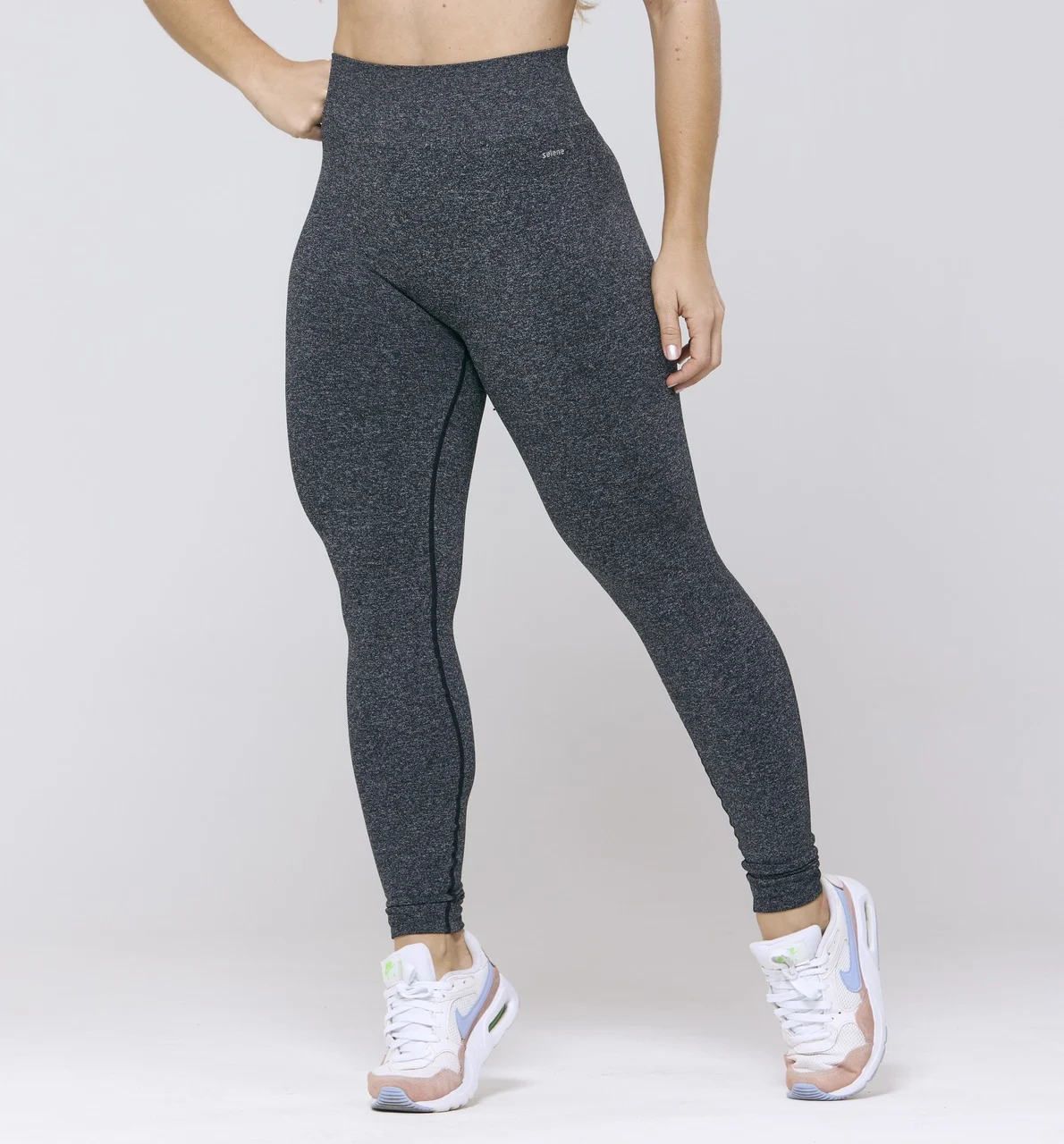 20985 LEGGING TRADICIONAL SEM COSTURA PRETO MESCLA