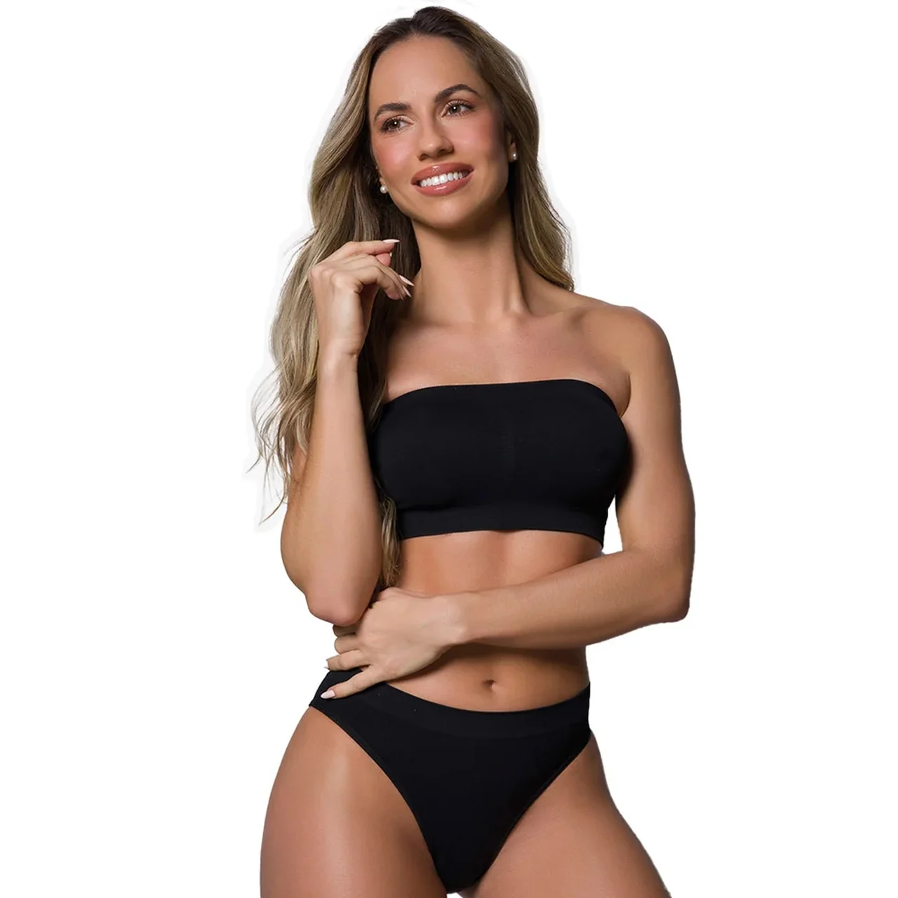 20510 SOUTIEN FAIXA - SEM COSTURA PRETO