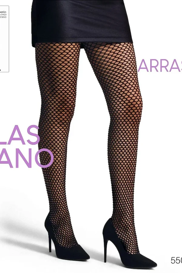 9980 MEIA CALÇA ARRASTÃO - ELASTANO PRETO
