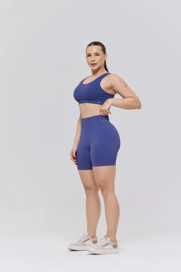 CONJUNTO SHORT E TOP AZUL INDIGO