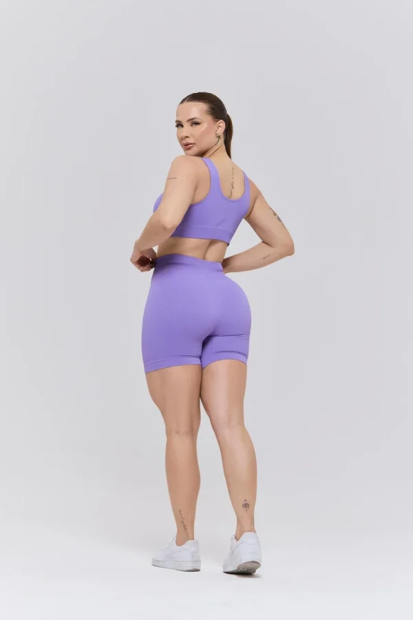CONJUNTO SHORT E TOP ROXO SELENE