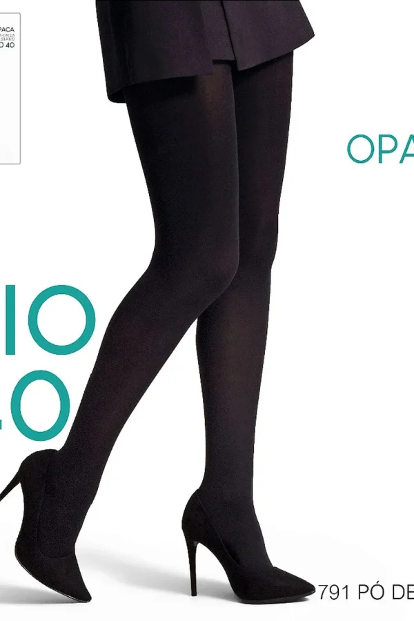9650 MEIA CALCA FEMININA OPACA- PO DE ARROZ
