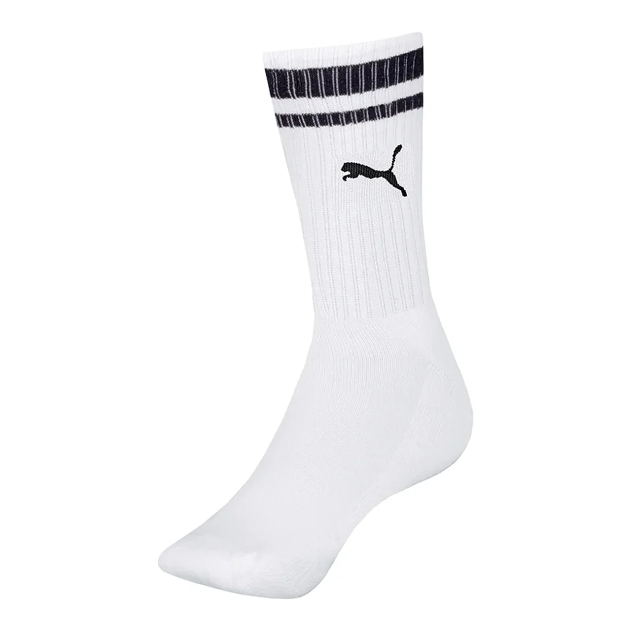 4695 MEIA ESPORTIVA MASCULINA CANO LONGO- PUMA BRANCO/PRETO