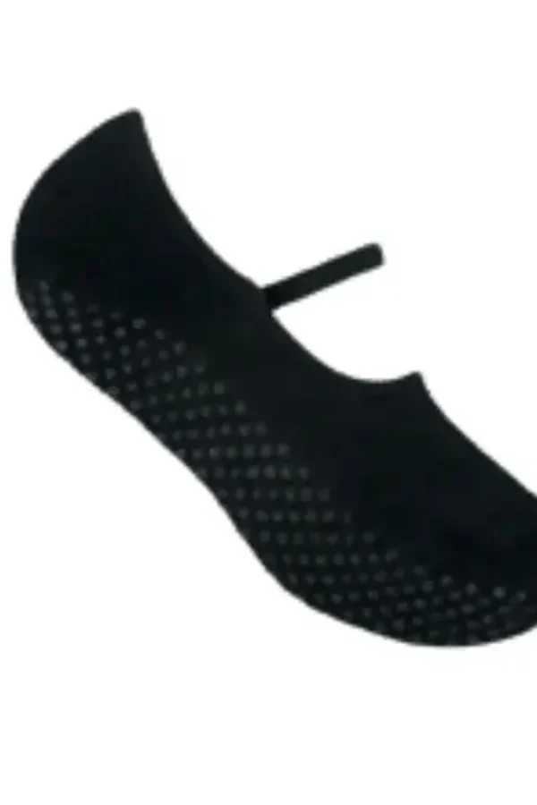7850 MEIA SAPATILHA FEMININA PILATES PRETO