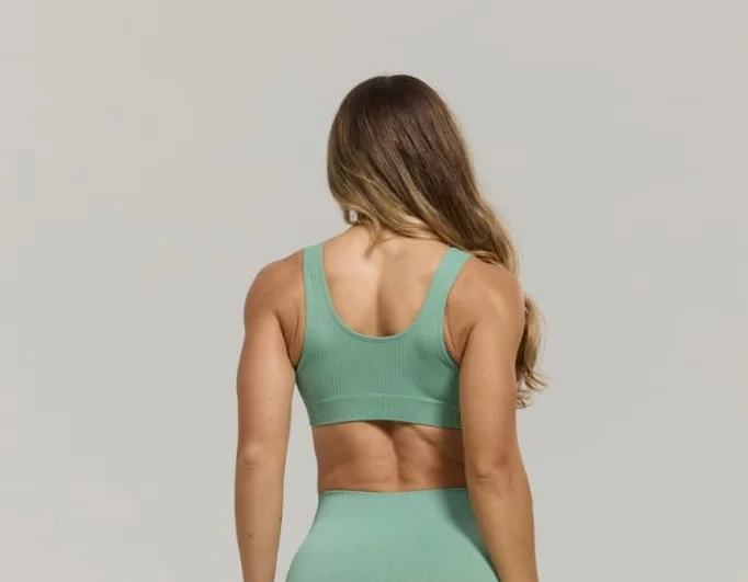 20921 TOP CANELADO SEM COSTURA - FITNESS ALECRIM - Imagem 2