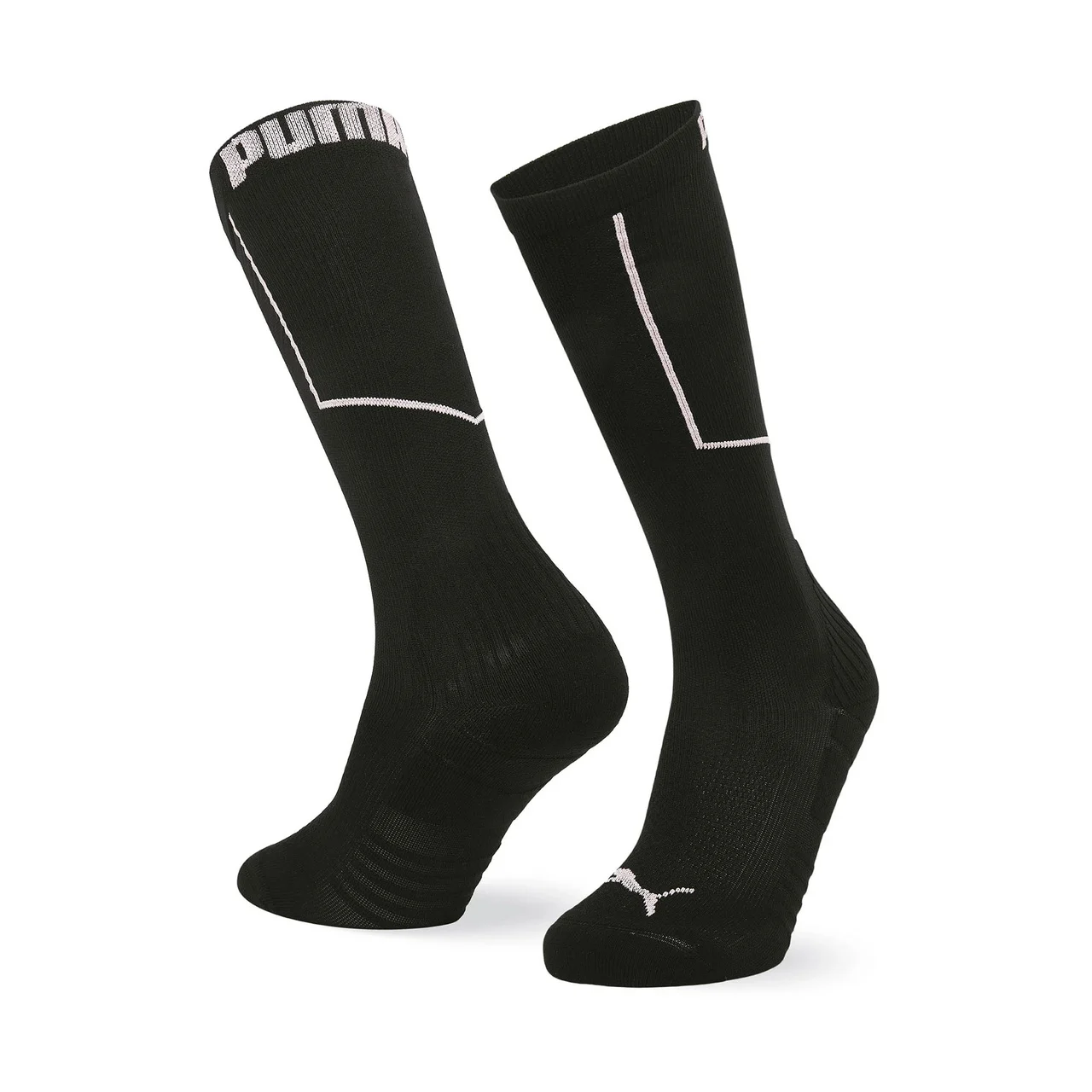 4410 MEIA ESPORTIVA FEMININA 3/4 SPORT - PUMA PRETO/ROSA