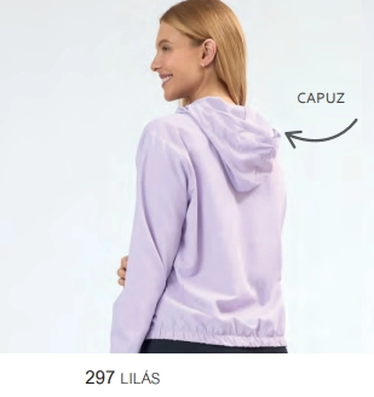 22025 JAQUETA FEMININA CORTA VENTO LILAS - Imagem 2