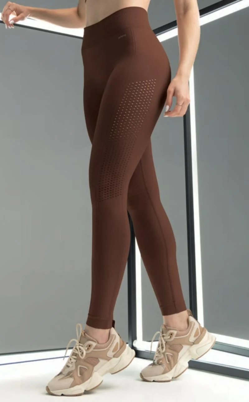 20960 LEGGING FURADINHA SEM COSTURA CAPUCCINO SELENE - Imagem 2