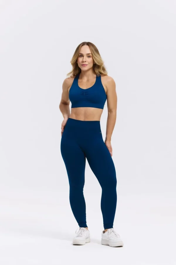CONJUNTO LEGGING TRADICIONAL MARINHO E TOP SELENE