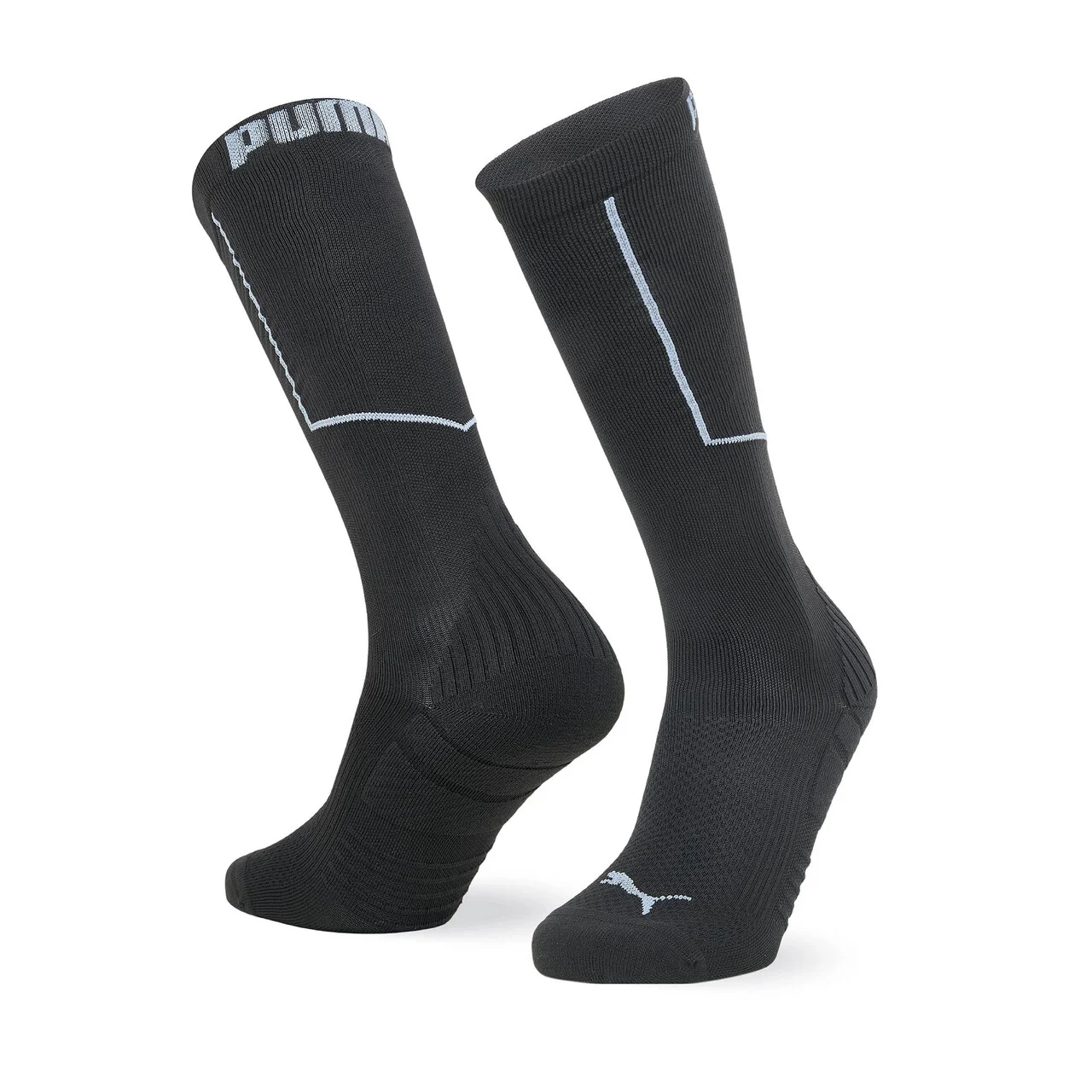4420 MEIA ESPORTIVA MASCULINA 3/4 SPORT PUMA GRAFITE/AZUL CEU