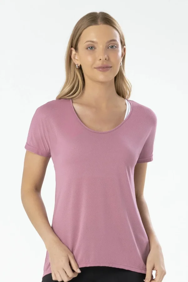 20860 CAMISETA DRY FIT ROSE ESCURO
