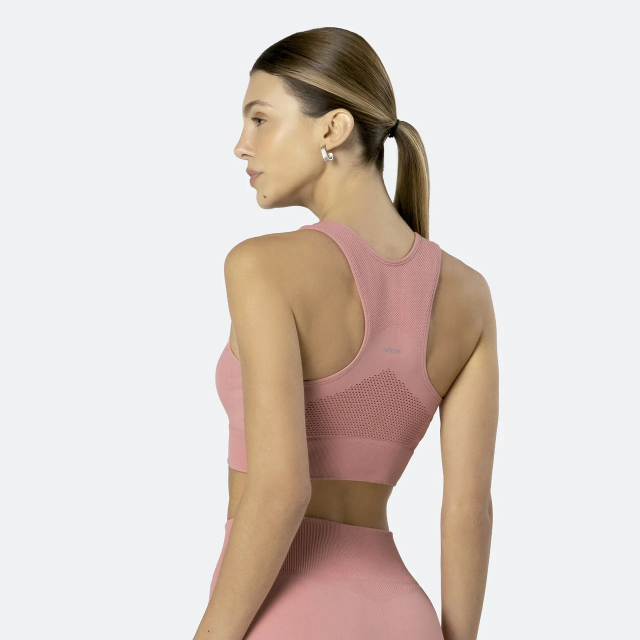 CONJUNTO LEGGING E TOP SEM COSTURA – ROSA - Imagem 2