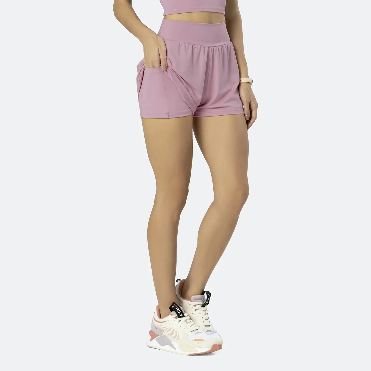 24721 SHORTS DUPLO COM UM BOLSO INTERNO MALVA
