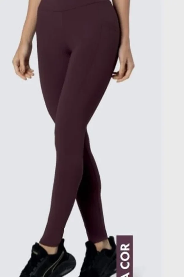 24817 LEGGING COM RECORTE E BOLSO MARSALA
