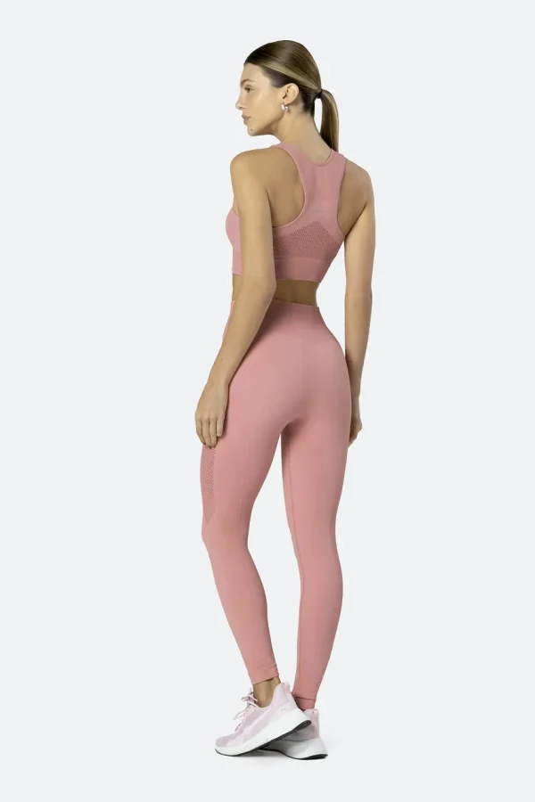 CONJUNTO LEGGING E TOP SEM COSTURA – ROSA
