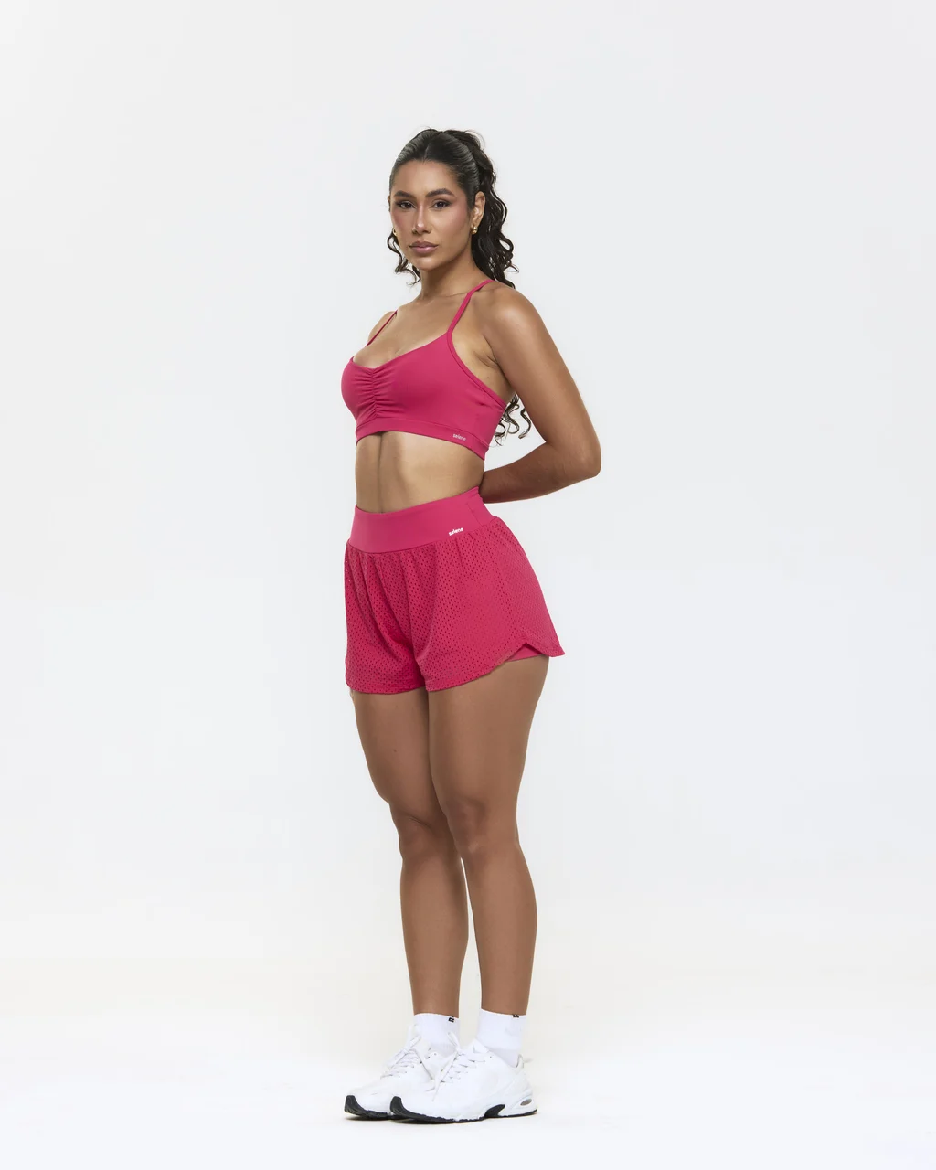 CONJUNTO SHORT DUPLO – FITNESS ROSA ESCURO
