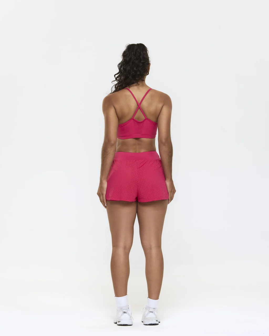 CONJUNTO SHORT DUPLO – FITNESS ROSA ESCURO - Imagem 2