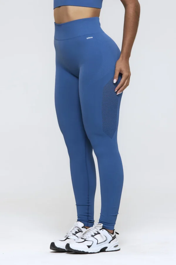 20961 LEGGING SEM COSTURA - FITNESS - AZUL