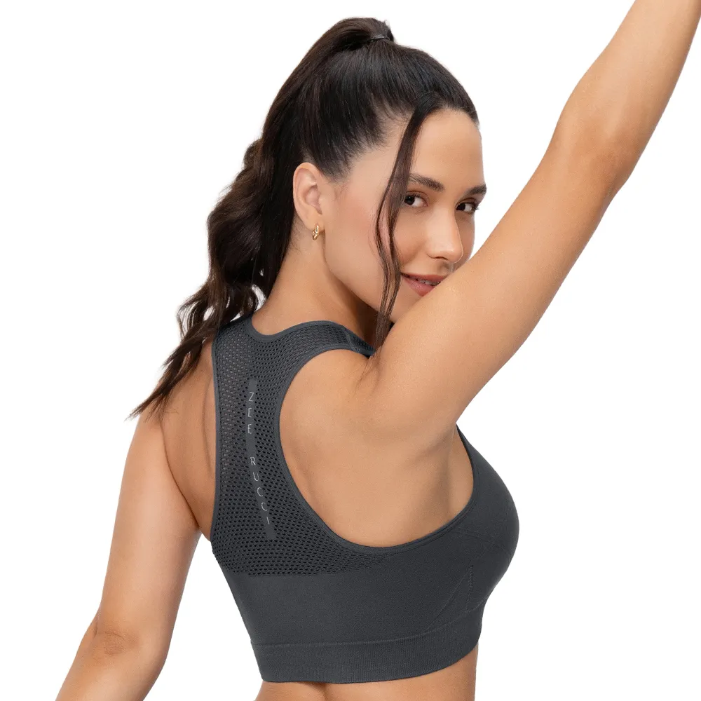 TOP FITNESS JACQUARD COM BOJO REMOVIVEL SEM COSTURA V09 - Imagem 2