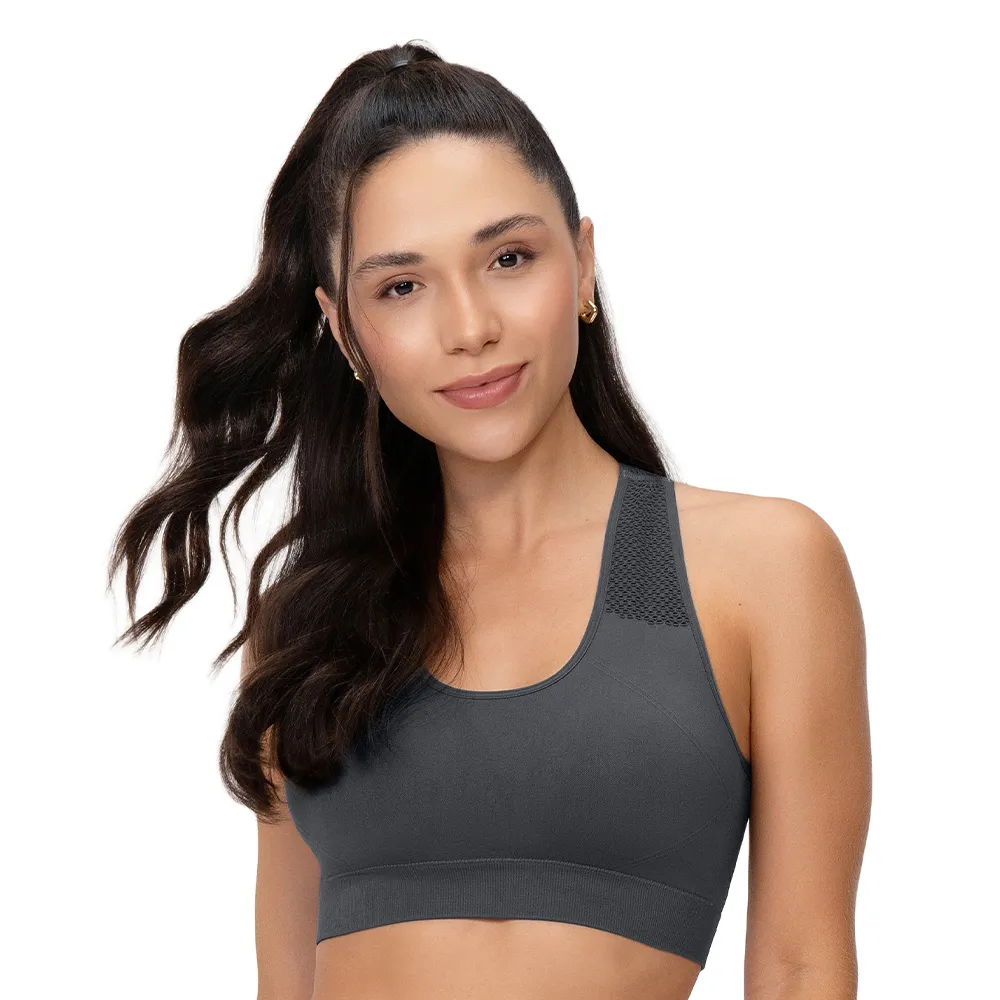 TOP FITNESS JACQUARD COM BOJO REMOVIVEL SEM COSTURA V09